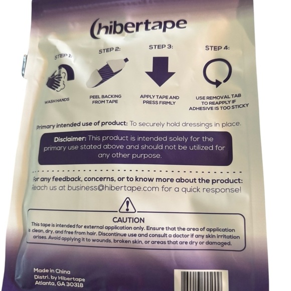 Hibertape Lavender Micropore Tape (30 Pack) X2 Hypoallergenic Gentle On Skin - Picture 3 of 3